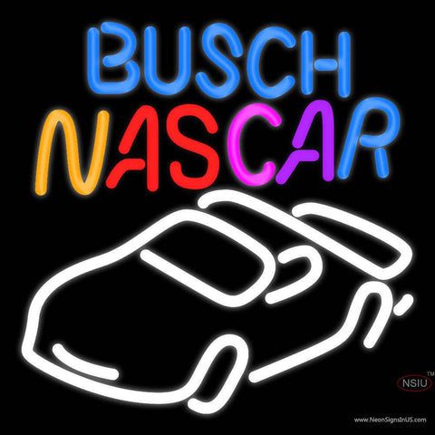 Busch Nascar Neon Beer Sign x 