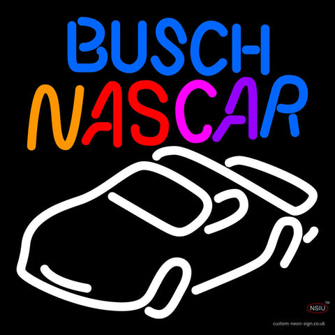 Busch Nascar Neon Beer Sign x 