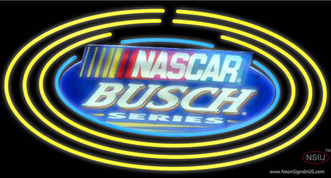 Busch Nascar Oval Neon Beer Sign 