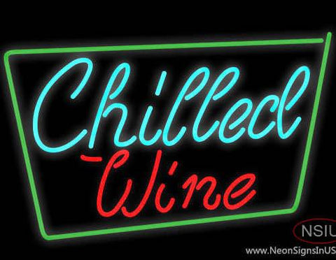 Chilled Wine Real Neon Glass Tube Neon Sign 