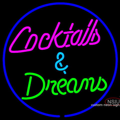 Cocktails Dreams Neon Sign x 