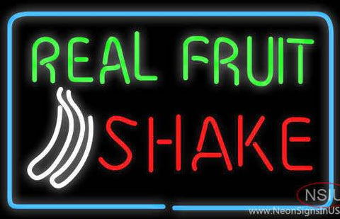 Real Fruit Shake Real Neon Glass Tube Neon Sign 