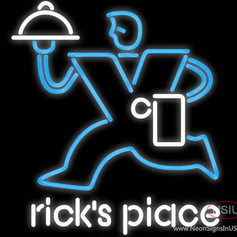 Rick's Peace Real Neon Glass Tube Neon Sign x 