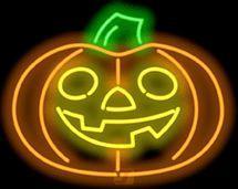Halloween Pumpkin Handmade Art Neon Sign 