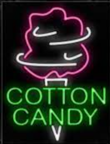 candyfloss cotton candy neon sign new 