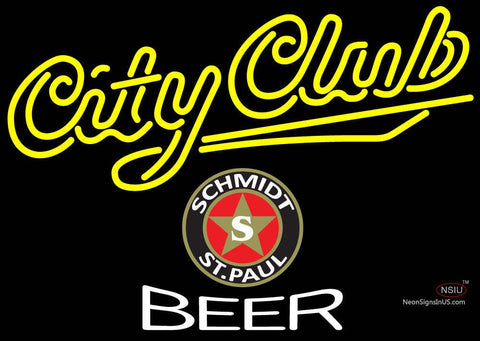 City Club Beer Neon Beer Sign 