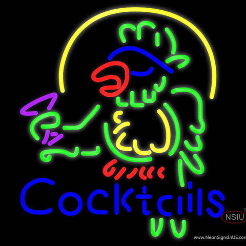 Cocktails Parrot Neon Beer Sign x 