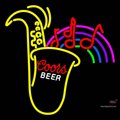 Coors Beer Saxophone Neon Sign 