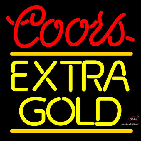 Coors Extra Gold Neon Beer Sign x