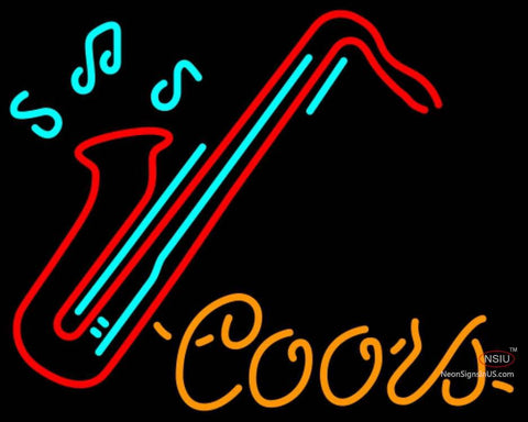 Coors Neon Saxophone Neon Sign   
