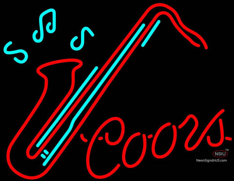 Coors Saxophone Neon Sign 
