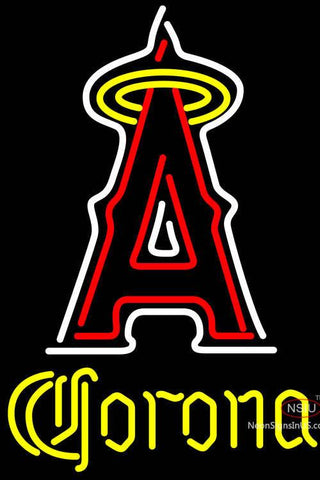 Corona Los Angeles Angels Of Anaheim MLB Neon Sign 