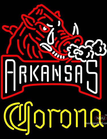 Corona Arkansas Razorbacks Neon Sign 