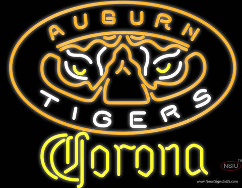 Corona Auburn Tigers Real Neon Glass Tube Neon Sign 