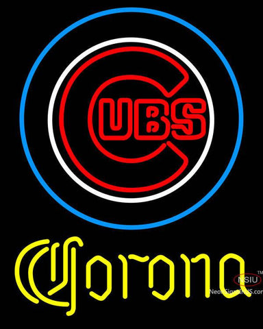 Corona Chicago Cubs MLB Neon Sign 