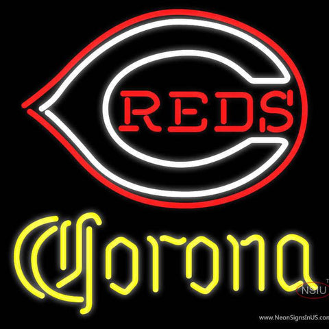 Corona Cincinnati Reds MLB Real Neon Glass Tube Neon Sign x 