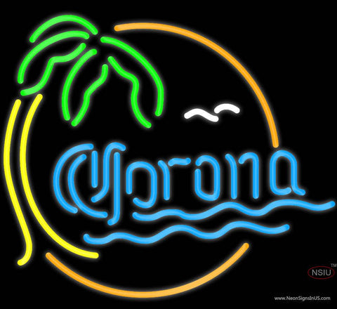 Corona Classic Palm Tree Neon Beer Signs 