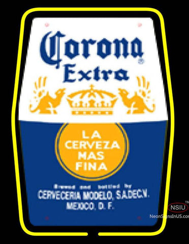 Corona Extra Label Neon Beer Sign 