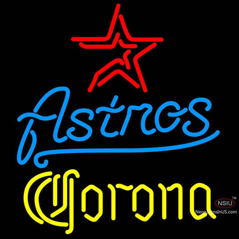 Corona Houston Astros MLB Neon Sign x 