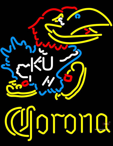 Corona Kansas Jayhawks Logo Neon Sign 