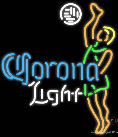 Corona Light Ball Volleyball Boy Neon Beer Sign 