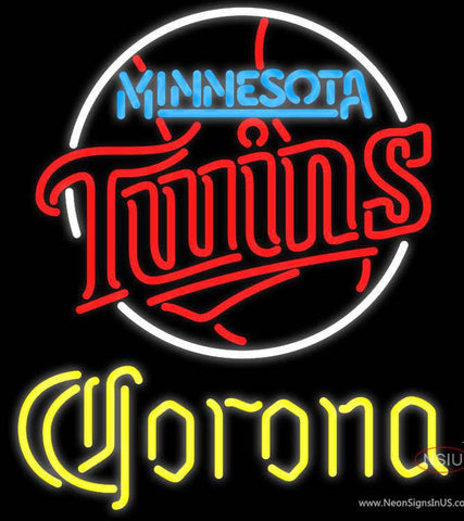 Corona Minnesota Twins MLB Real Neon Glass Tube Neon Sign 