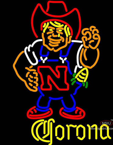 Corona Nebraska Cornhuskers Herby The Husker Neon Sign 