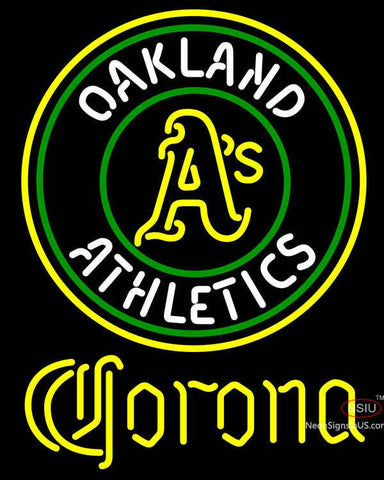 Corona Oakland Athletics MLB Neon Sign 