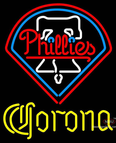 Corona Philadelphia Phillies MLB Neon Sign 
