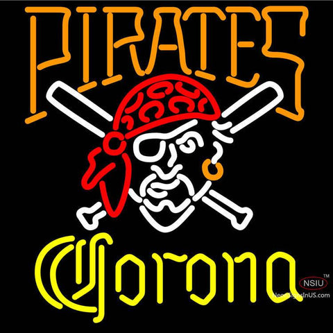 Corona Pittsburgh Pirates MLB Neon Sign 