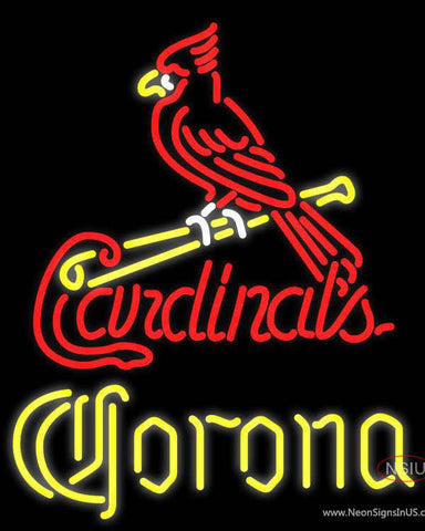 Corona St. Louis Cardinals MLB Real Neon Glass Tube Neon Sign 