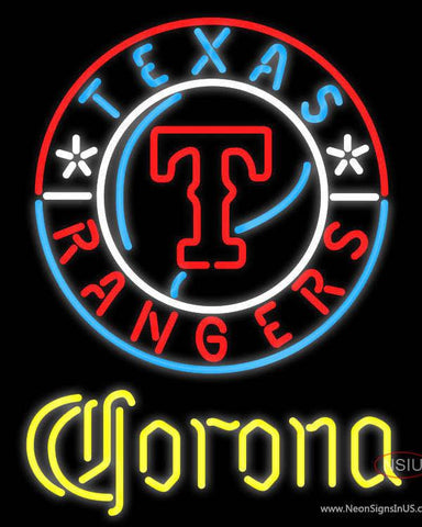 Corona Texas Rangers MLB Real Neon Glass Tube Neon Signs 