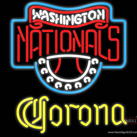 Corona Washington Nationals MLB Real Neon Glass Tube Neon Sign 