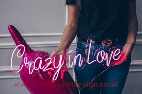Crazy In Love Wedding Home Deco Neon Sign 