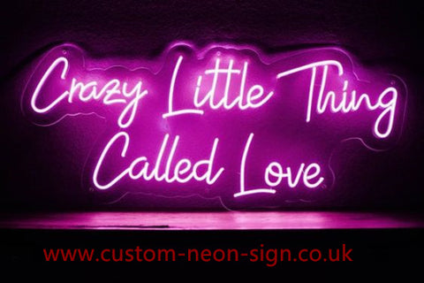 Crazy Litle Thing Called Love Wedding Home Deco Neon Sign 