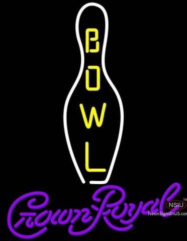 Crown Royal Bowling Neon Sign