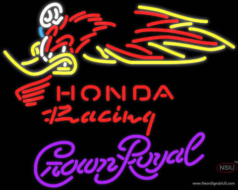 Crown Royal Honda Racing Woody Woodpecker Crf   Real Neon Glass Tube Neon Sign 