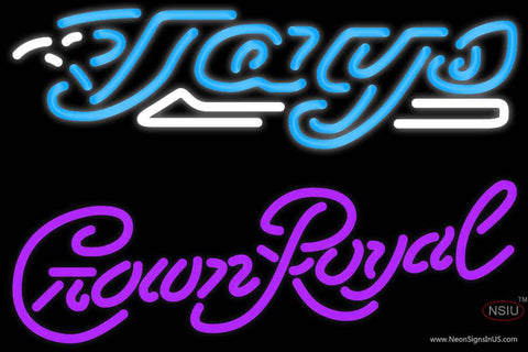 Crown Royal Toronto Blue Jays MLB Real Neon Glass Tube Neon Sign 