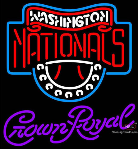 Crown Royal Washington Nationals MLB Neon Sign   