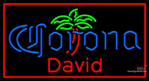 Custom David Corona Logo Neon Sign  