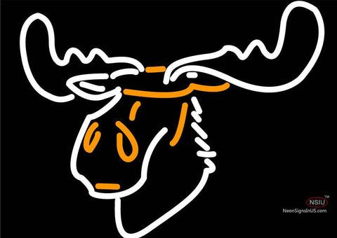 Moose Head Logo Neon Sign 