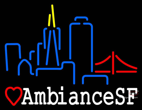 Custom Ambiancesf San Francisco Skyline Neon Sign  