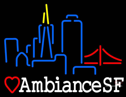 Custom Ambiancesf San Francisco Skyline Neon Sign  