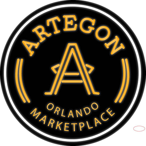 Custom Artegon Logo Real Neon Glass Tube Neon Sign 