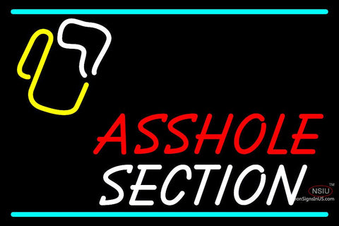 Custom Asshole Section Neon Sign 