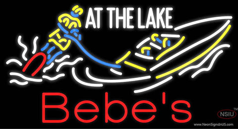 Custom At The Lake Bebes Real Neon Glass Tube Neon Sign 