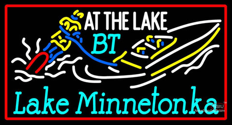 Custom At The Lake Bt Lake Minnetonka Neon Sign  