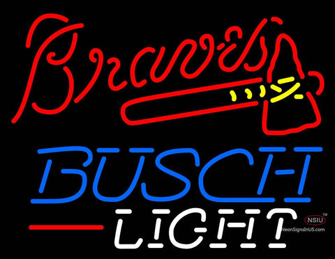 Custom Atlanta Braves Busch Light Neon Sign  