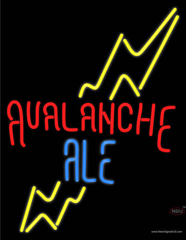 Avalanche Ale Real Neon Glass Tube Neon Sign 