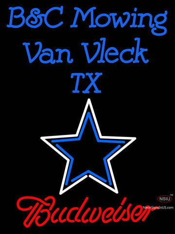 Custom Bandc Mowing Van Vleck Tx Neon Sign  